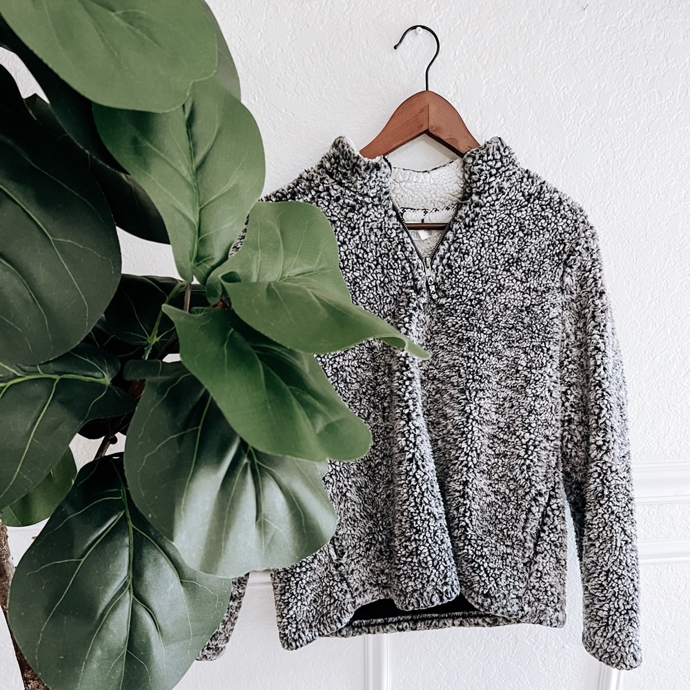 Time and True Sherpa Pullover Quarter Zip
